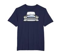 Humber Super Snipe 1960s British Classic car high Contrast T-Shirt, Men's Big and Tall, Navy Blue, 2X Tall