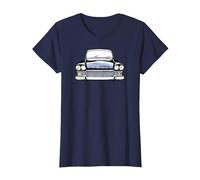 Humber Super Snipe 1960s British Classic car high Contrast T-Shirt, Women, Navy Blue, XX-Large