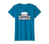 Humber Super Snipe 1960s British Classic car high Contrast T-Shirt, Women, Sapphire Blue, X-Small