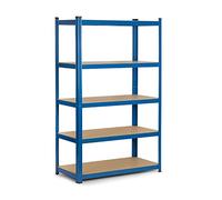 Humberg 4842 Heavy Duty Shelving Unit with 5 Shelves MDF 150 x 75 x 30 cm