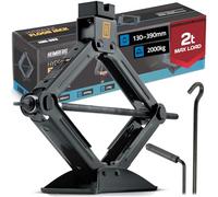 Humberg Trolley Jack - Trapezoidal Jack Car Lifter - Non-Slip Base - Load Capacity 2 Tonnes - Height 13-19 cm - Steel