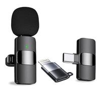HUMBLE 2 in 1 Wireless Dynamic Lapel Collar Mic-Pristine Sound Compatible with Apple and All Type-C Mobile Phones for Live Shows, Interview & Vlog Short Video