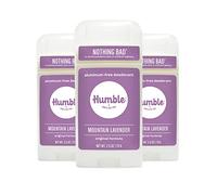 Humble All Natural Deodorant, Aluminum And Paraben Free, Cruelty Free Men And Women Deodorant Lavender 3-Pack