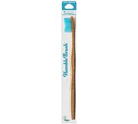 Humble Brush bamboo toothbrush for adults medium blue 4 pieces