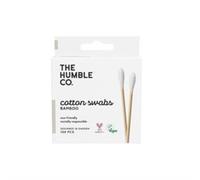 The Humble Co. Natural Cotton Swabs | White | Biodegradable, Eco-Friendly, Vegan | Perfect for Ears, Makeup, Pet care and Cleaning (1 x 100)