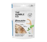THE HUMBLE CO. - Dental Floss Picks - Mint Flavour - Slides Easily - Developed by Dentists - Designed in Sweden - Teeth Cleaning - Sustainable & Reusable - Vegan & Cruelty-Free - 50p