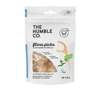 Humble Brush Humble Dental Floss Picks Mint 50pcs - 4 Pack
