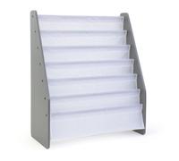 Humble Crew Children's Supersized Bookcase Storage Rack With 6 Tiers, Children's Bookrack, Bookshelf, Grey/white