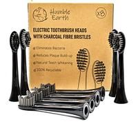 Humble Earth Recyclable Toothbrush Heads Compatible with Philips Electric Toothbrush, Charcoal Bristles
