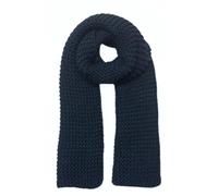 Humble Hilo Basic Knitted Scarf for Women or Men Knit Scarf Winter Large Neck Scarf, Chunky Knit, Navy Blue, One Size