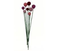 Humble Hilo Handmade Felt Flowers for Decoration Felt Fillers & Flowers Bouquets (Balls Wine Red, Dusty Pink, Salmon and Purple)