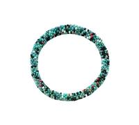 Humble Hilo Handmade Glass Bead Bracelet Artisinal Chunky Statement Jewelry Accessories for Women, S, Glass, glass