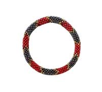 Humble Hilo Handmade Glass Bead Bracelet Artisinal Chunky Statement Jewelry Accessories for Women, S, Glass, glass