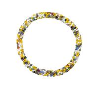 Humble Hilo Handmade Glass Bead Bracelet Artisinal Chunky Statement Jewelry Accessories for Women, S, Glass, glass