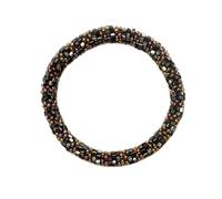 Humble Hilo Handmade Glass Bead Bracelet Artisinal Chunky Statement Jewelry Accessories for Women, S, Glass, glass