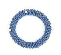 Humble Hilo Handmade Wood Bead Bracelet Elastic Stretch Colorful Chunky Statement Jewelry for Women, One Size, Wood, wood