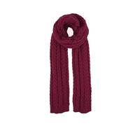 Humble Hilo Knitted Scarf, Speckled Knit Scarf, Sweater Knit, Dark Red, 70" x 11"