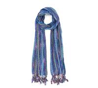 Humble Hilo Multi-Colored Scarf/Shawl for Women Lightweight Head or Neck Scarf, Turquoise (F23), One Size Fits All