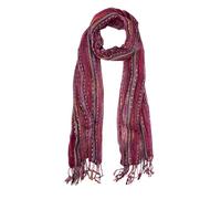 Humble Hilo Multi-Colored Scarf/Shawl for Women Lightweight Head or Neck Scarf, Wine Red Multicolor, One Size Fits All
