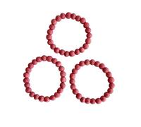 Humble Hilo Sari Jewelry Women's Textile Bead Bracelet, One Size, Cotton Wood, no gemstone