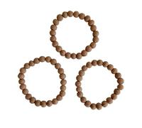 Humble Hilo Sari Jewelry Women's Textile Bead Bracelet, One Size, Cotton Wood, no gemstone