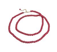 Humble Hilo Sari Jewelry Women's Textile Bead Necklace Upcycled Simple Statement Necklace Sets Perfect to Mix and Match, Adjustable, Cotton, Wood, No Gemstone