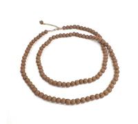 Humble Hilo Sari Jewelry Women's Textile Bead Necklace Upcycled Simple Statement Necklace Sets Perfect to Mix and Match, Adjustable, Cotton, Wood, No Gemstone