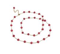 Humble Hilo Sari Jewelry Women's Textile Bead Necklace Upcycled Simple Statement Necklace Sets Perfect to Mix and Match, Adjustable, Cotton, Wood, No Gemstone