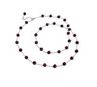 Humble Hilo Sari Jewelry Women's Textile Bead Necklace Upcycled Simple Statement Necklace Sets Perfect to Mix and Match, Adjustable, Cotton, Wood, No Gemstone