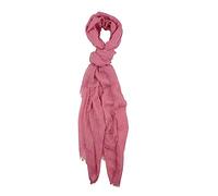 Humble Hilo Womens Woven Bohemian Style Gauze Scarf,Shawl, Head Wrap Fringed Edge Lightweight, Long Folds Small, Carnation, One Size