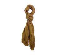 Humble Hilo Womens Woven Bohemian Style Gauze Scarf,Shawl, Head Wrap Fringed Edge Lightweight, Long Folds Small, Bark, One Size