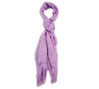 Humble Hilo Womens Woven Bohemian Style Gauze Scarves, Shawl, Head Wrap Fringed Edge Lightweight, Long Folds Small, Lavendar, One Size