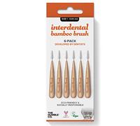 Humble Interdental Brush Bamboo Brushes - Size 1-0.45 mm - Orange - Pack of 4 (4 x 6 pcs.)