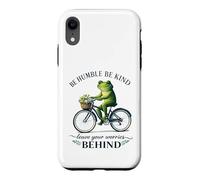 Humble Kind Frog Riding Bike Leave Worries Behind Case for iPhone XR