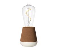 HUMBLE One Cordless LED Table Lamp - Soft Edition with Stain-Proof Fabric - Soft-Touch Battery Powered Desk Lamp, 3 Brightness Levels & Wireless Charging Capability (Soft Clay)