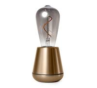 HUMBLE One Wireless Portable LED Gold Metalic Smoked Bulb Table Light Dimmable Mood Lighting Indoor Outdoor Cosy Warm Long Lasting Dining Home Garden Waterproof Design IP65