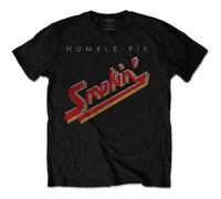 Humble Pie Smokin Vintage Band Logo T-Shirt in Black | Size: Medium Humble Pie Black M