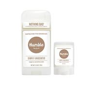 HUMBLE SIMPLE AND TRUE. Humble Brands Deodorant without Aluminium, Vegan and Cruelty Free, Sensitive Skin Formula, Sensitive Deodorant, Easy Perfume Free, Complete Package and Travel Pack