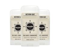 Humble All Natural Deodorant, Aluminum And Paraben Free, Cruelty Free Men And Women Deodorant Palo Santo 3-Pack