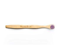 Humble Tongue Scraper Bambus Tongue Brush for Adults Ultra-Soft Purple 4 pcs.
