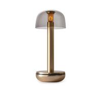 Humble Lights | Two Table Light | Gold Glass Smoked | Cordless Lamp One Size