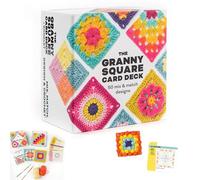 Humblyman Crochet Card Set, Humblyman Granny Square Crochet Card Set, Knitting Cards Kit Beginners Colourful Mix and Match Designs, with Great Patterns Suitable for Adults (1)