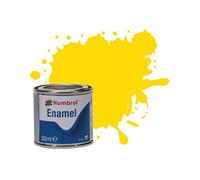 Humbrol Model Paint - AQ0069 No 69 Yellow - Gloss Tinlet No 2 (50ml), Enamel Paints for Models, Plastic, Metal, Wood, Glass, Ceramics and More, Enamel Touch Up Paint - Hobby Paint Tin for Craft Kits
