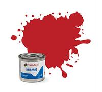 Humbrol Model Paint - AA0655 No 60 Scarlett - Matt - Tinlet No 1 (14ml), Enamel Paints for Models, Plastic, Metal, Wood, Glass, Ceramics and More, Enamel Touch Up Paint - Hobby Paint Tin for Kits