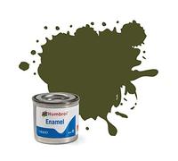 Humbrol Model Paint - AA1688 No 155 Olive Drab - Matt - Tinlet No 1 (14ml), Enamel Paints for Models, Plastic, Metal, Wood, Glass, Ceramics and More, Enamel Touch Up Paint - Hobby Paint for Craft Kits