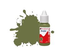 Humbrol Acrylic Paint DB0080 No.80 Grass Green Matt | Matt (14ml), Acrylic Paints for Models, Plastic, Metal, Wood, Glass, Ceramics and More, Touch Up Coat