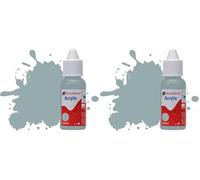 Humbrol Acrylic Paint No.248 RLM 78 Himmelblau Matt dropper bottle,14ml (Pack of 2)