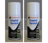 Humbrol AD6999 Enamel Varnish Spray Paint Satin 150ml (Pack of 2)
