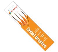 Humbrol AG4301 No.00/0/1/2 Triangle Handle Detail Brush Pack