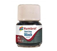Humbrol AV0204 28ml Enamel Wash (Dark Grey)
